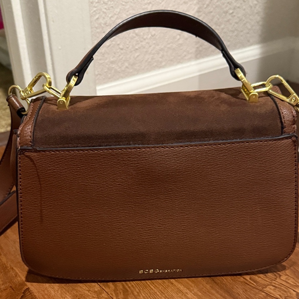 BCBGeneration Brown Leather Shoulder Bag - Picture 3 of 7